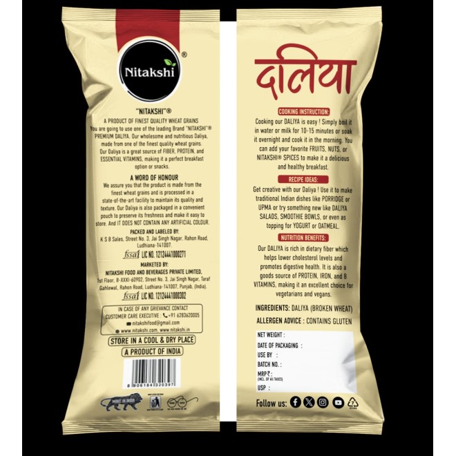 NITAKSHI HIGH PROTEIN DALIYA 500GM 